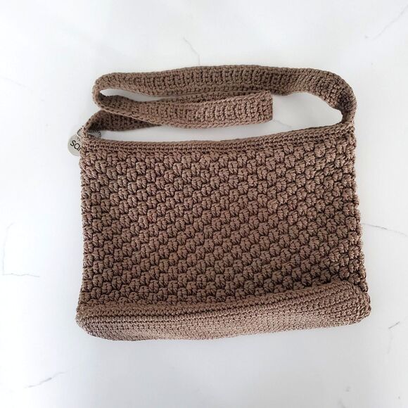 The Sak Handbags - The Sak Women’s Bag Small Brown Crochet Purse Everyday Classic Bohemian